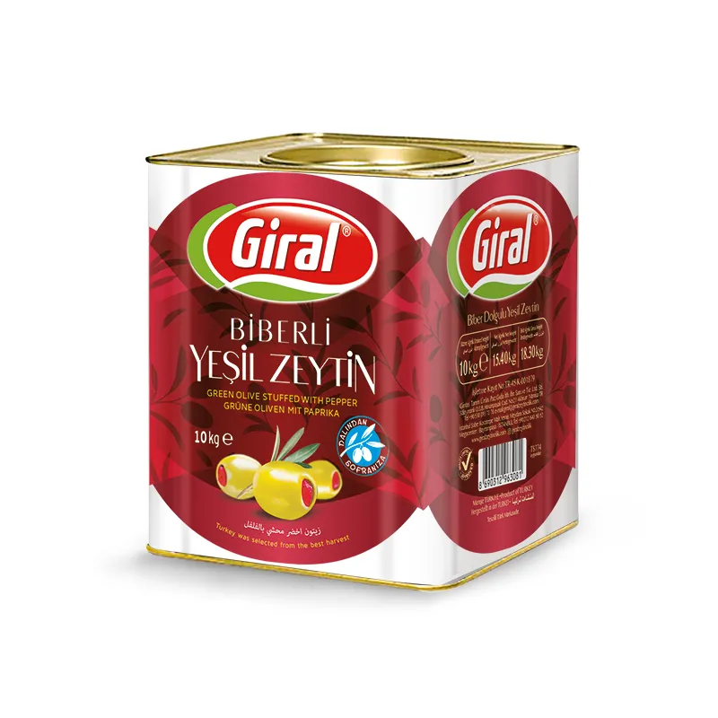 Giral Biberli Yeşil Zeytin 10kg