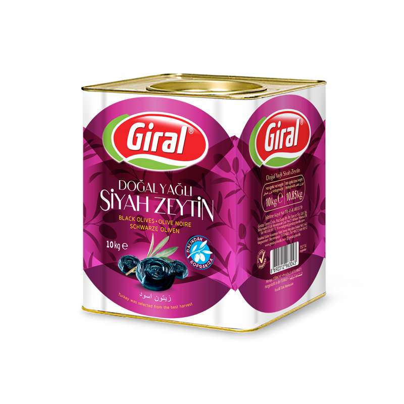 Giral Siyah Zeytin 10 kg Teneke