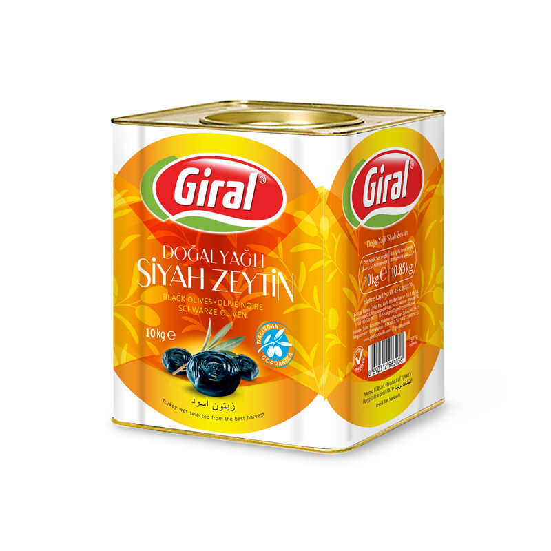 Giral Siyah Zeytin 10 kg Teneke