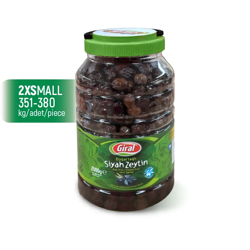 Doğal Siyah Zeytin Giral 2000g Pet